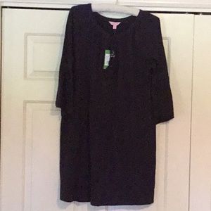 NWT Lilly Pulitzer navy knit tunic dress